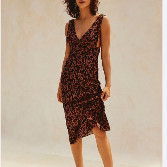 Free People Dresses & Skirts - SOLD Free People Ohh La La Floral Midi Dress, Y2K Boho Party Semi Formal Summer